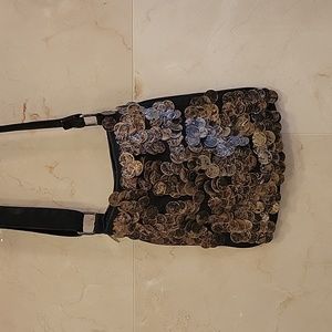 KATE MOSS FOR TOPSHOP BLACK SHOULDER MESSENGER CROSSBODY BAG PURSE $120
